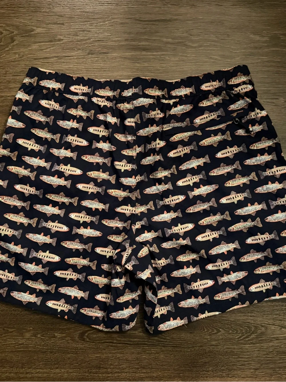 The North Face Navy Fish-Print Swim/Boxer Shorts